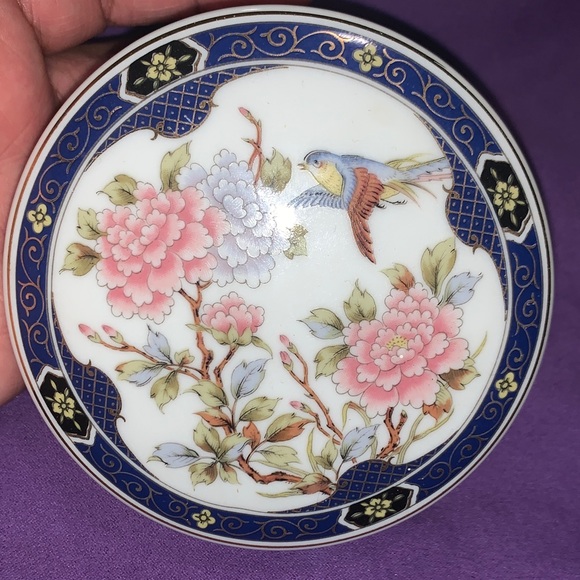 Other - Vintage Japanese Porcelain Floral and Bird Trinket Box